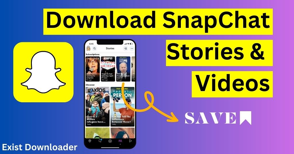 Snapchat video downloader (Snap Stories)