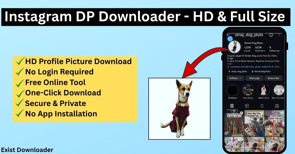 Instagram DP Downloader HD Full Size